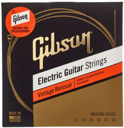E-gitarren saiten Gibson SEG-HVR11 Electric Guitar 6-String Set Vintage Reissue Pure Nickel 11-50 - Saitensätze 