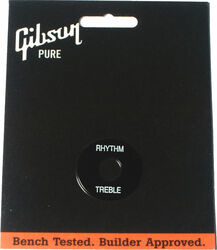 Einfassungsplatte für schälter Gibson Switch Washer - Black w/ White Imprint