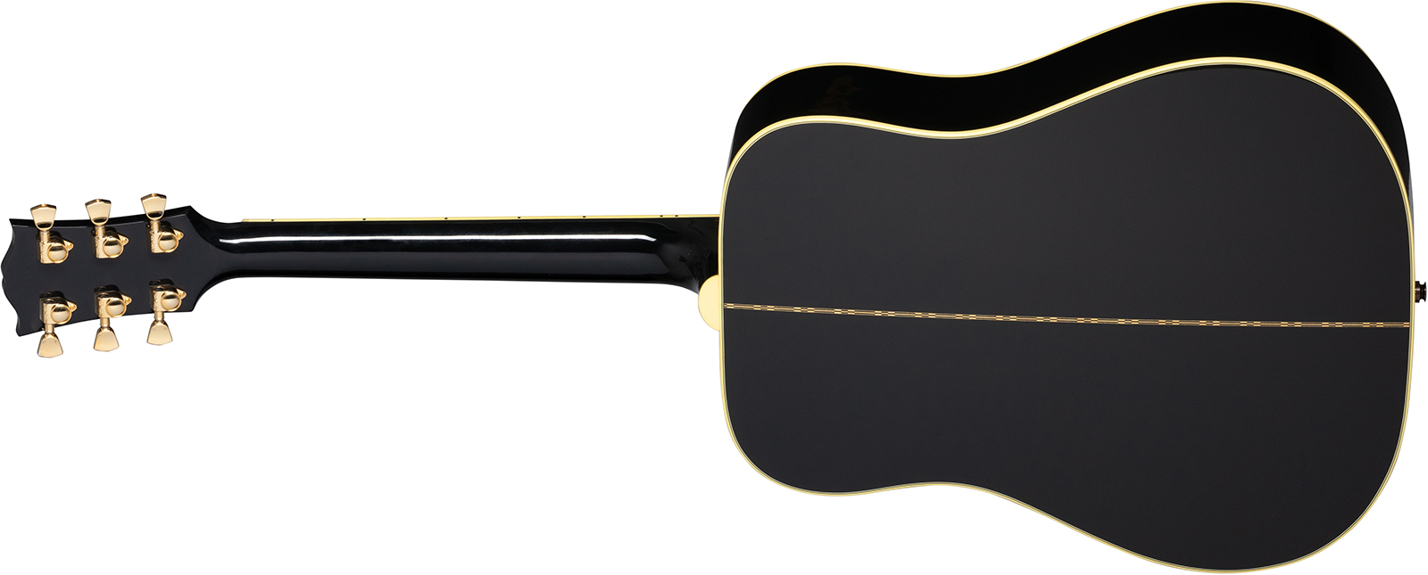 Gibson Custom Shop Artist Elvis Presley Dove Signature Dreadnought Epicea Erable Rw - Ebony - Elektroakustische Gitarre - Variation 1
