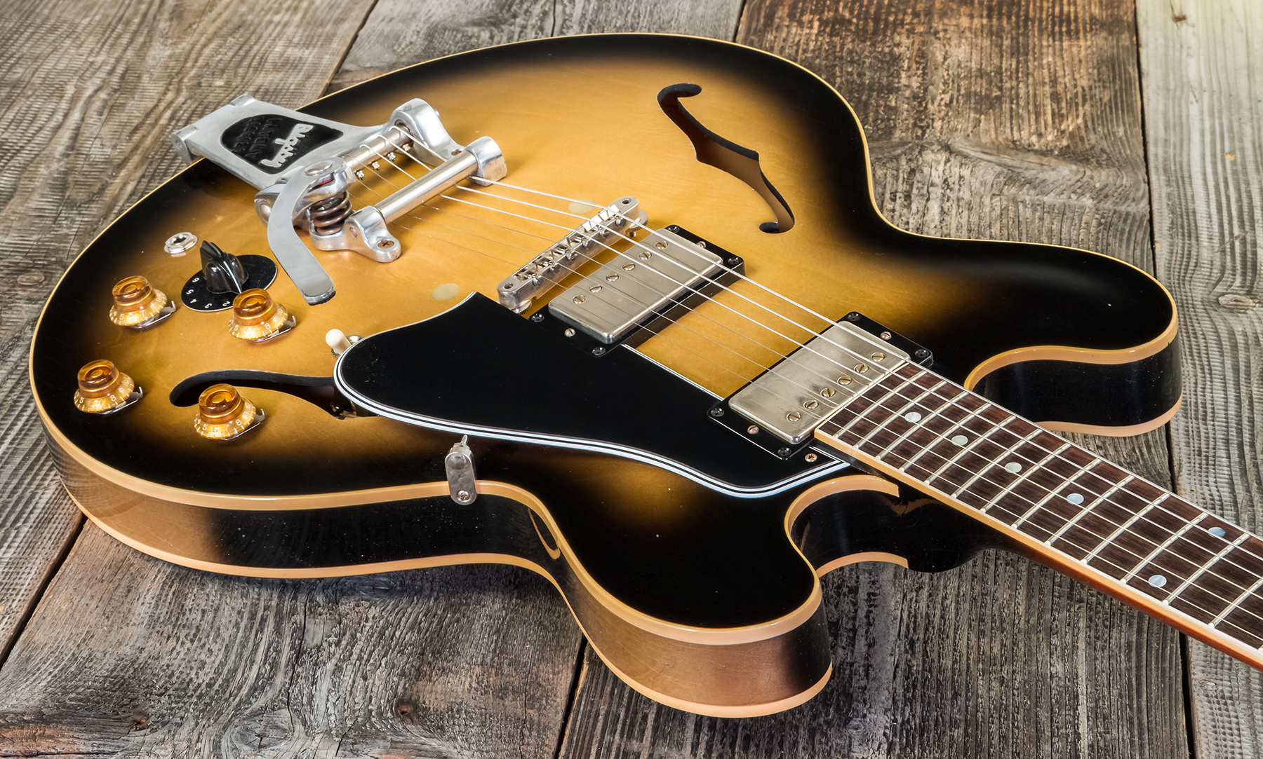 Gibson Custom Shop Bb King Es-335 Live At The Regal 2h Trem Bigsby Rw #bbregal90 - Murphy Lab Aged Argentine Grey - Signature-E-Gitarre - Variation 2
