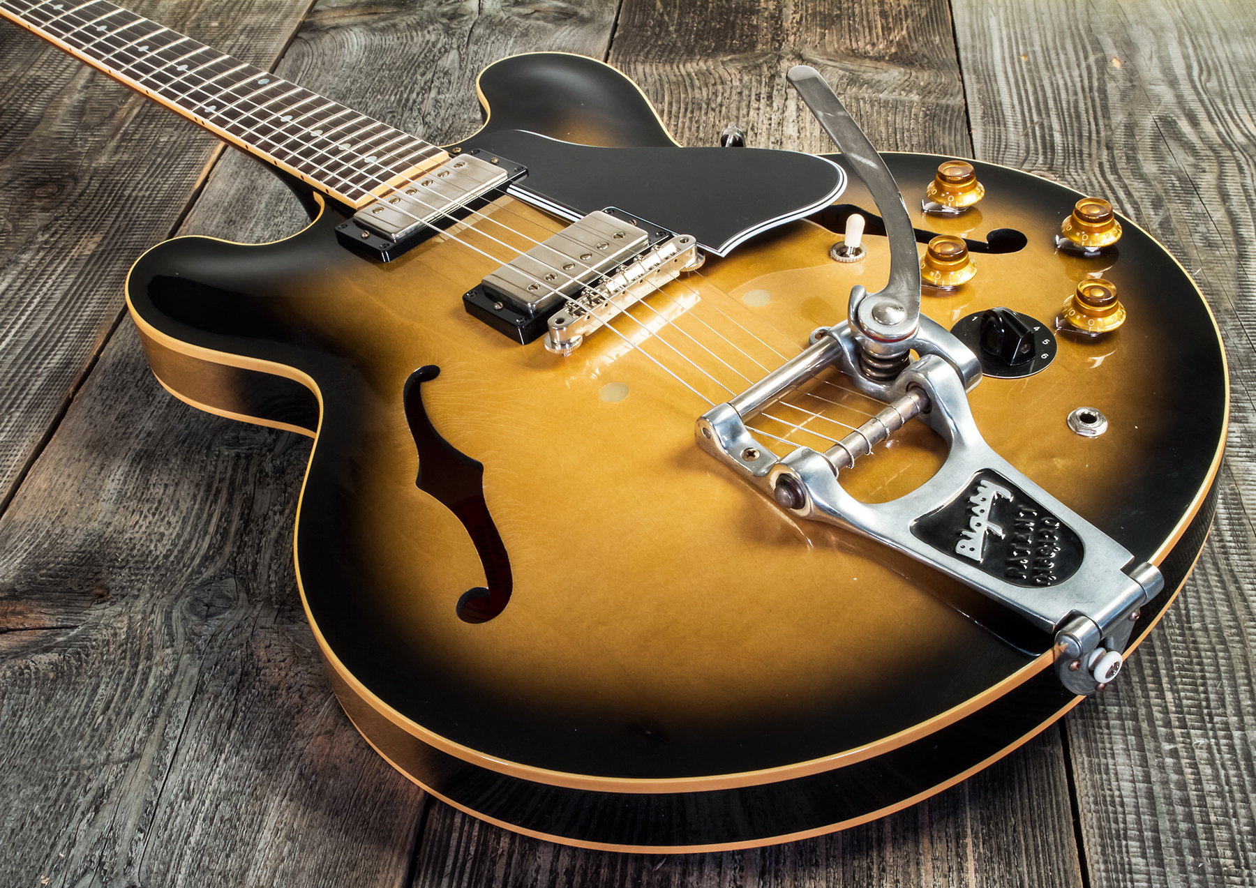 Gibson Custom Shop Bb King Es-335 Live At The Regal 2h Trem Bigsby Rw #bbregal90 - Murphy Lab Aged Argentine Grey - Signature-E-Gitarre - Variation 3