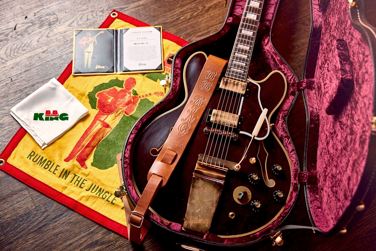Gibson Custom Shop Bb King Es355 1974 Rumble In The Jungle 2h Trem Eb #bbes33505 - Murphy Lab Light Aged Walnut - Semi-Hollow E-Gitarre - Variation 25