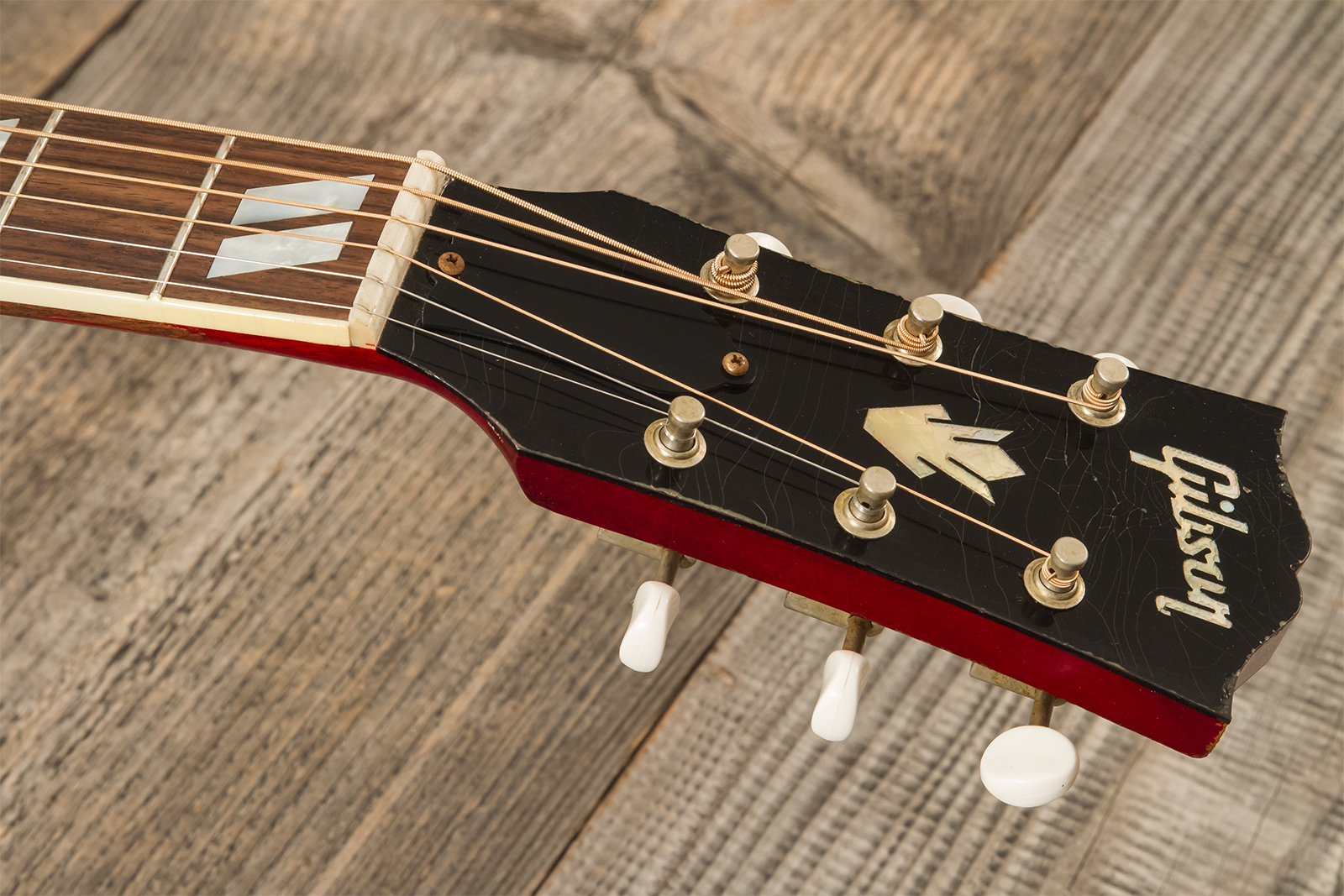 Gibson Custom Shop Country Western 1963 Dreadnought Epicea Acajou Rw - Murphy Lab Heavy Aged Smoked Natural - Folk-Gitarre - Variation 13