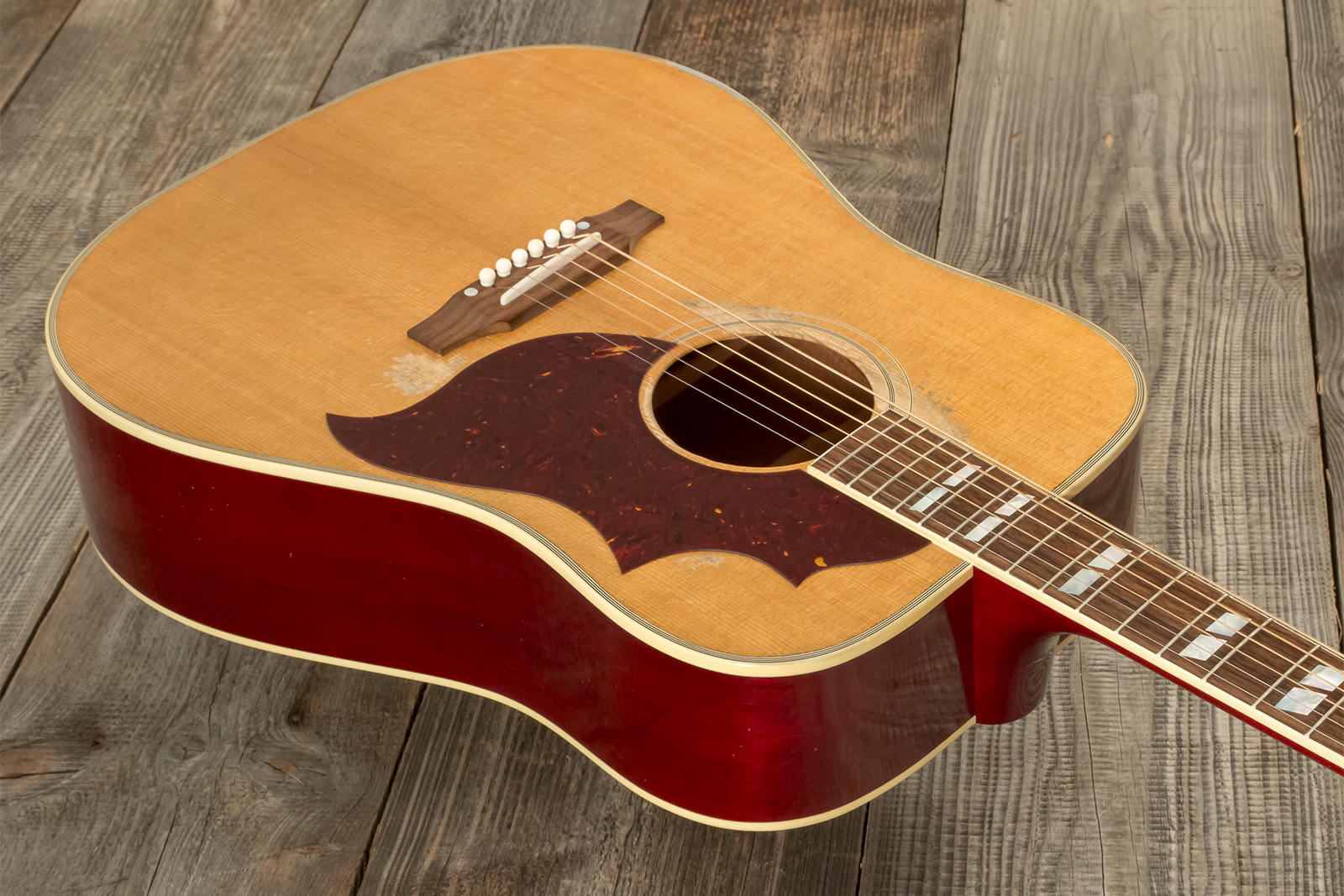 Gibson Custom Shop Country Western 1963 Dreadnought Epicea Acajou Rw - Murphy Lab Heavy Aged Smoked Natural - Folk-Gitarre - Variation 6