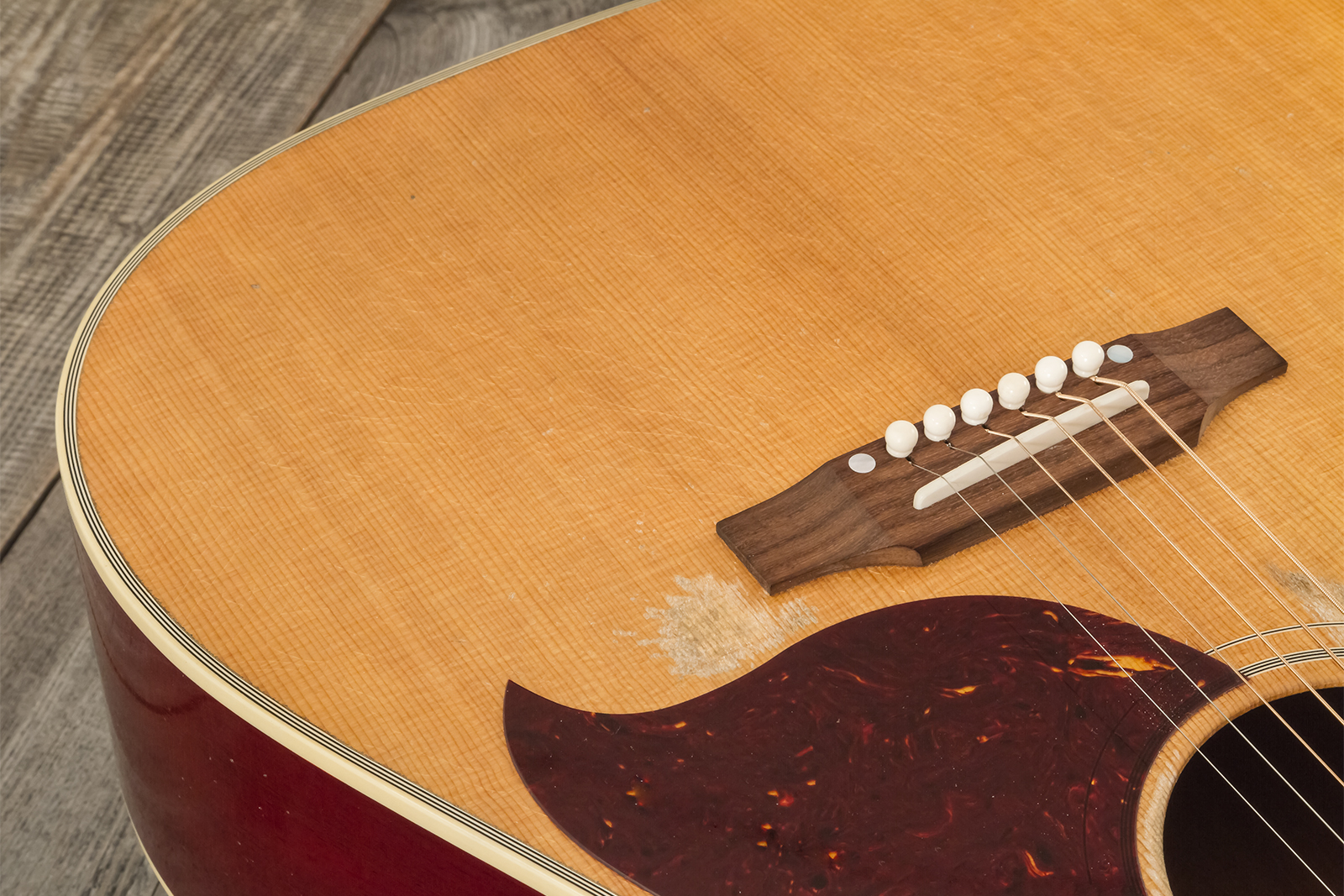 Gibson Custom Shop Country Western 1963 Dreadnought Epicea Acajou Rw - Murphy Lab Heavy Aged Smoked Natural - Folk-Gitarre - Variation 7