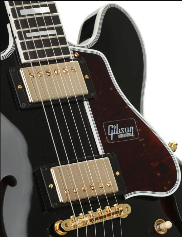 Gibson Custom Shop Cs-356 2h Ht Eb - Ebony - Semi-Hollow E-Gitarre - Variation 1