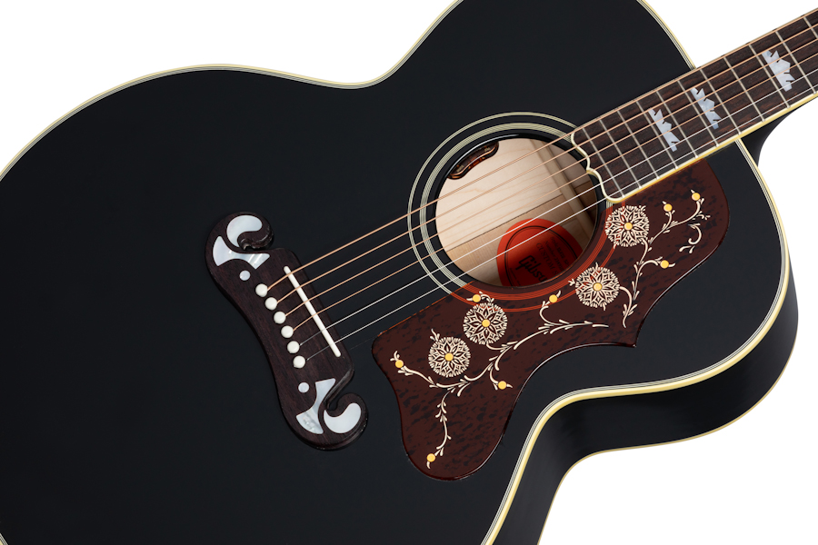 Gibson Custom Shop Elvis Presley Sj-200 Signature Jumbo Epicea Palissandre Rw - Ebony - Westerngitarre & electro - Variation 3