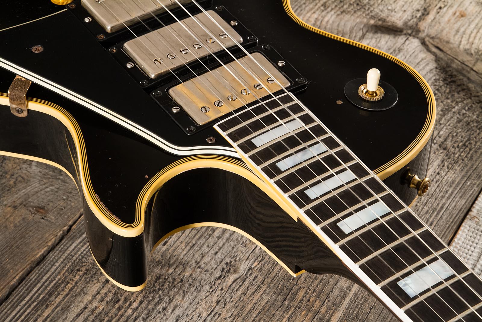 Gibson Custom Shop Eric Clapton Les Paul Custom 1958 Signature 2h Ht Eb #ec027 - Murphy Lab Ebony - Single-Cut-E-Gitarre - Variation 17