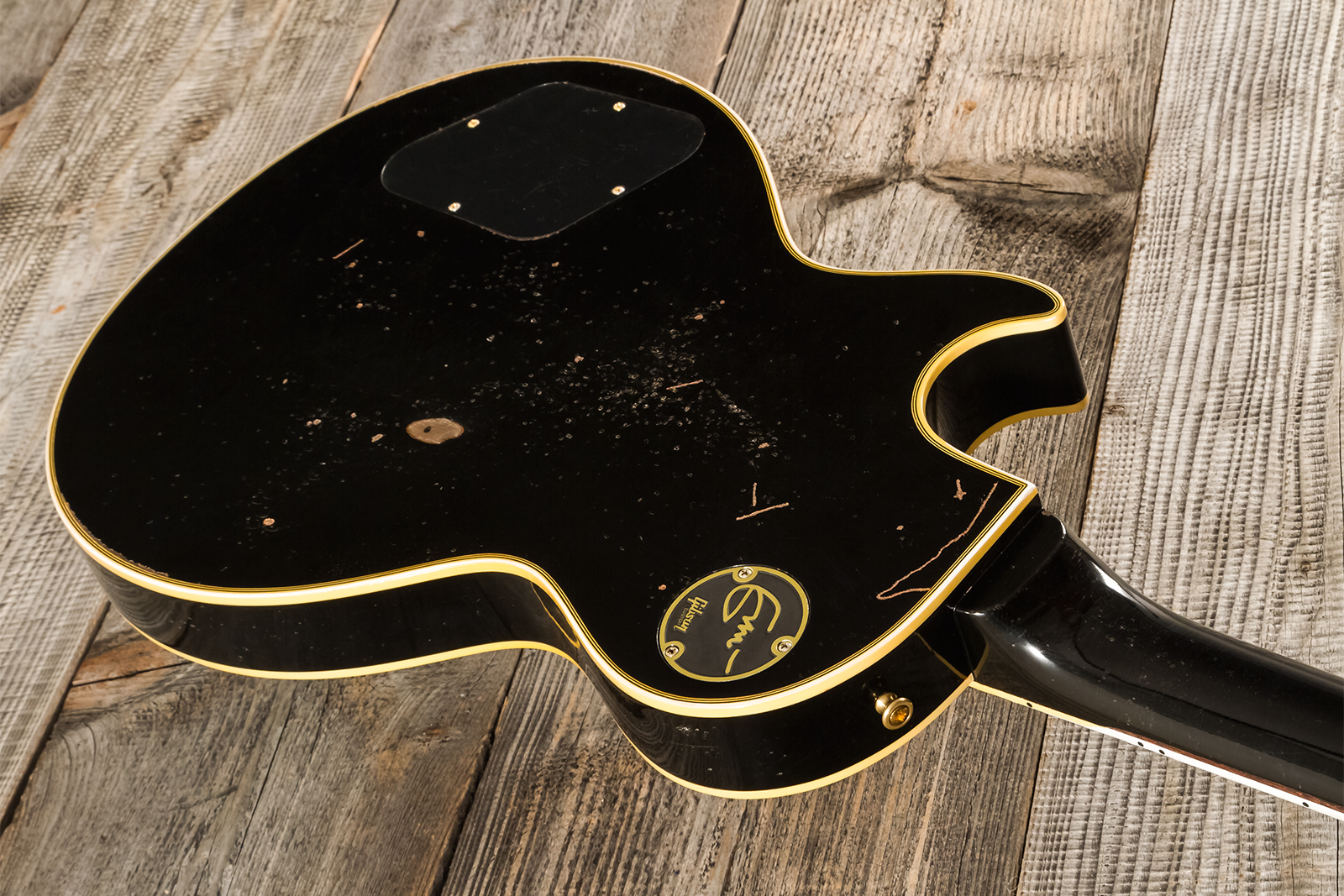 Gibson Custom Shop Eric Clapton Les Paul Custom 1958 Signature 2h Ht Eb #ec027 - Murphy Lab Ebony - Single-Cut-E-Gitarre - Variation 18