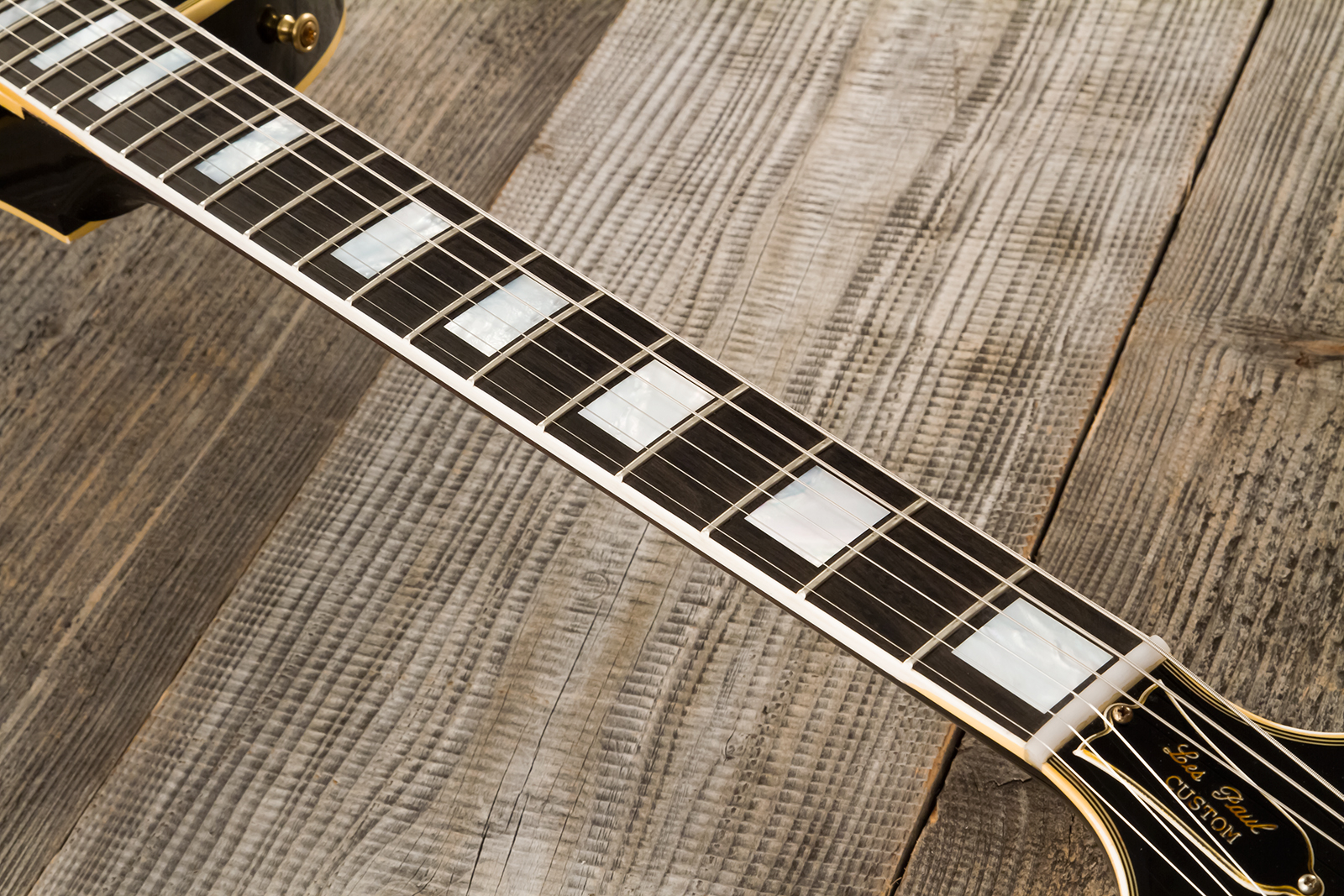 Gibson Custom Shop Eric Clapton Les Paul Custom 1958 Signature 2h Ht Eb #ec027 - Murphy Lab Ebony - Single-Cut-E-Gitarre - Variation 19