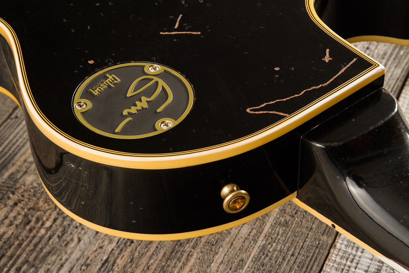 Gibson Custom Shop Eric Clapton Les Paul Custom 1958 Signature 2h Ht Eb - Murphy Lab Ebony - Signature-E-Gitarre - Variation 11