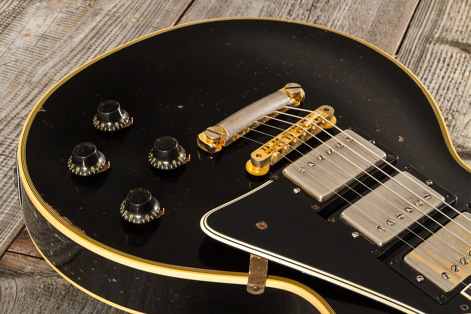 Gibson Custom Shop Eric Clapton Les Paul Custom 1958 Signature 2h Ht Eb - Murphy Lab Ebony - Signature-E-Gitarre - Variation 3