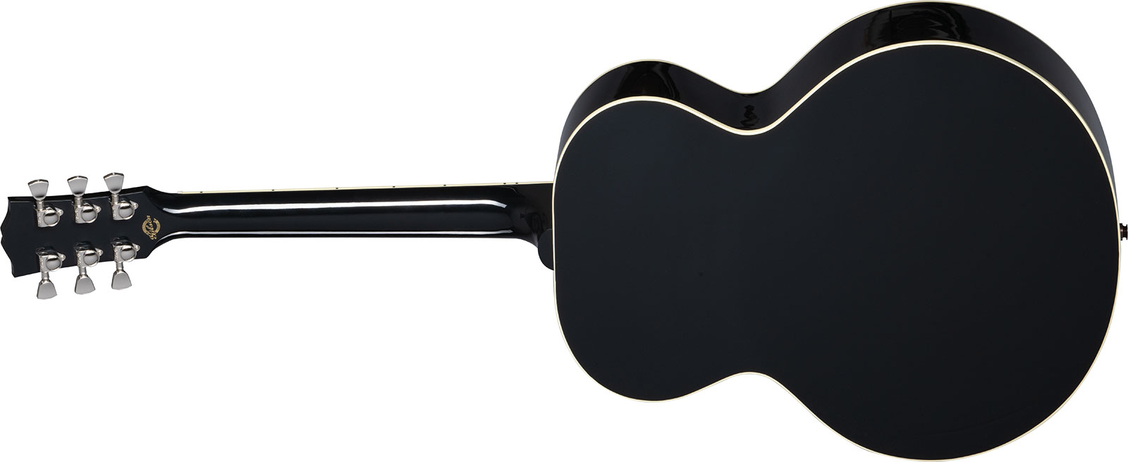 Gibson Custom Shop Everly Brothers J-180 Signature Jumbo Epicea Erable Rw - Ebony - Elektroakustische Gitarre - Variation 1