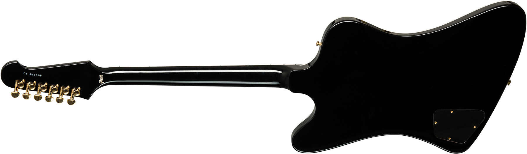Gibson Custom Shop Firebird Custom 2019 2h Ht Eb - Ebony - Retro-Rock-E-Gitarre - Variation 1