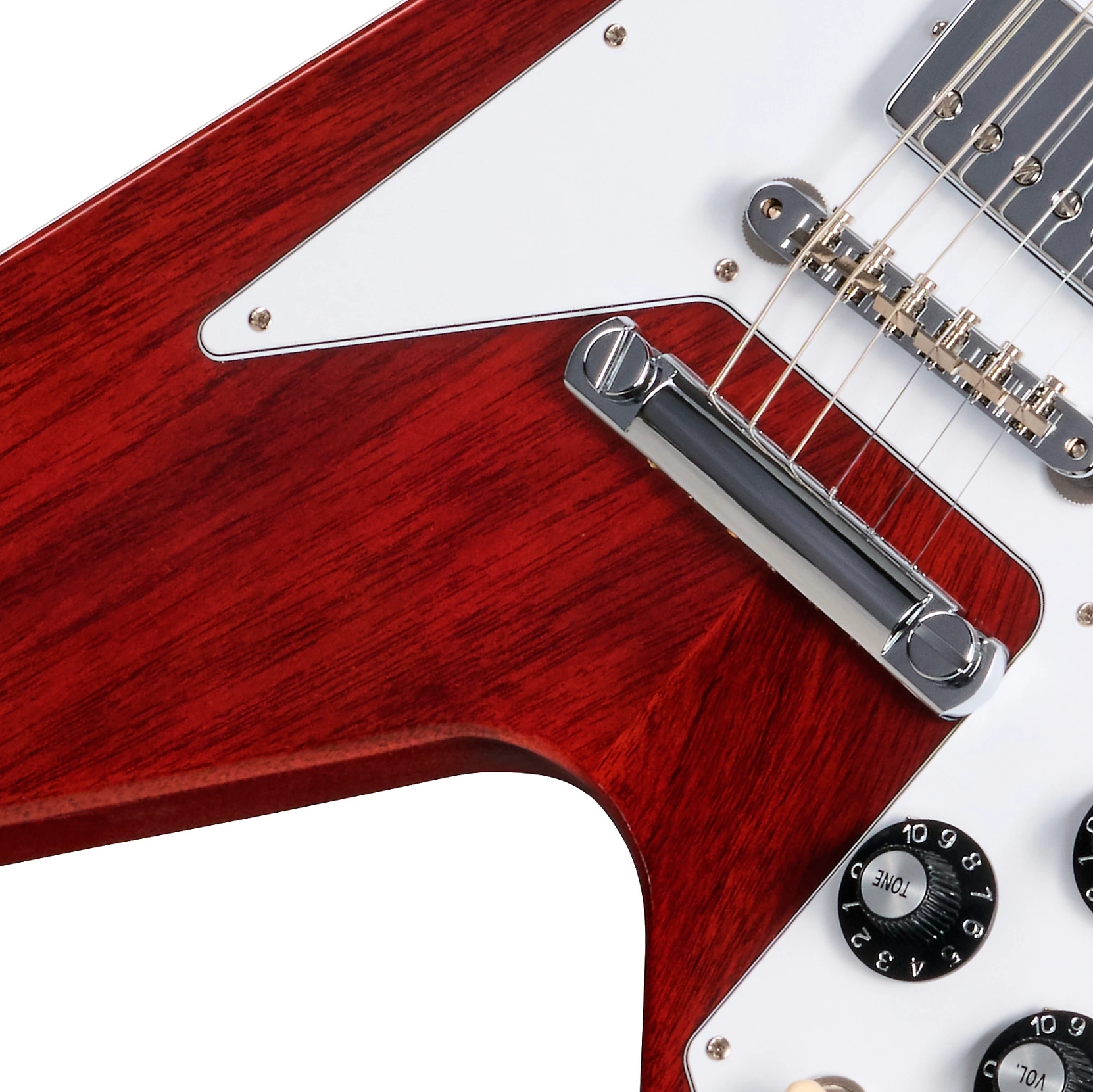 Gibson Custom Shop Flying V 1971 Reissue 2h Ht Rw - Medallion Cherry - Retro-Rock-E-Gitarre - Variation 2