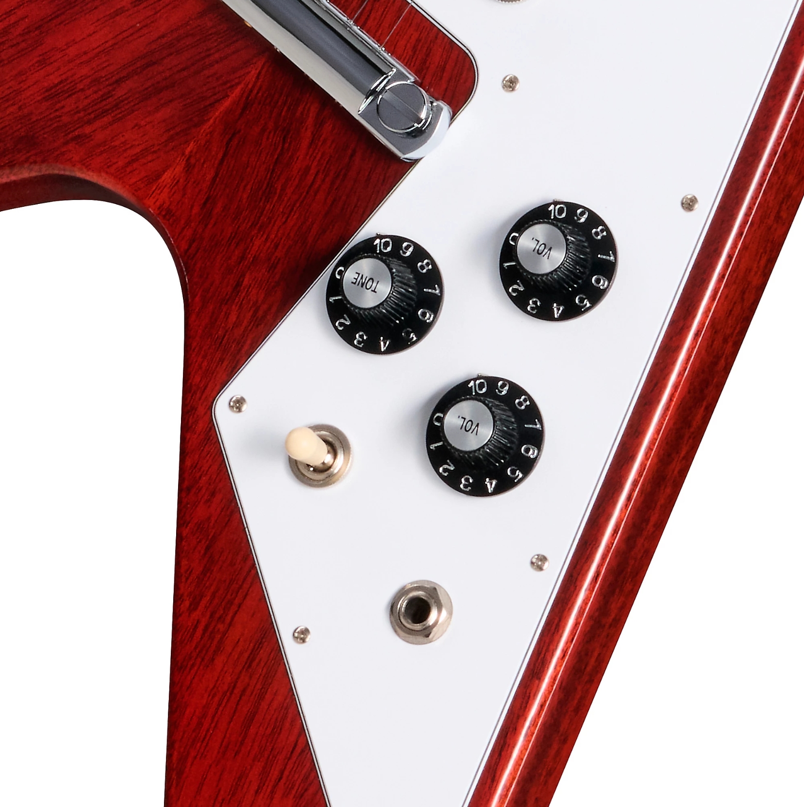 Gibson Custom Shop Flying V 1971 Reissue 2h Ht Rw - Medallion Cherry - Retro-Rock-E-Gitarre - Variation 3
