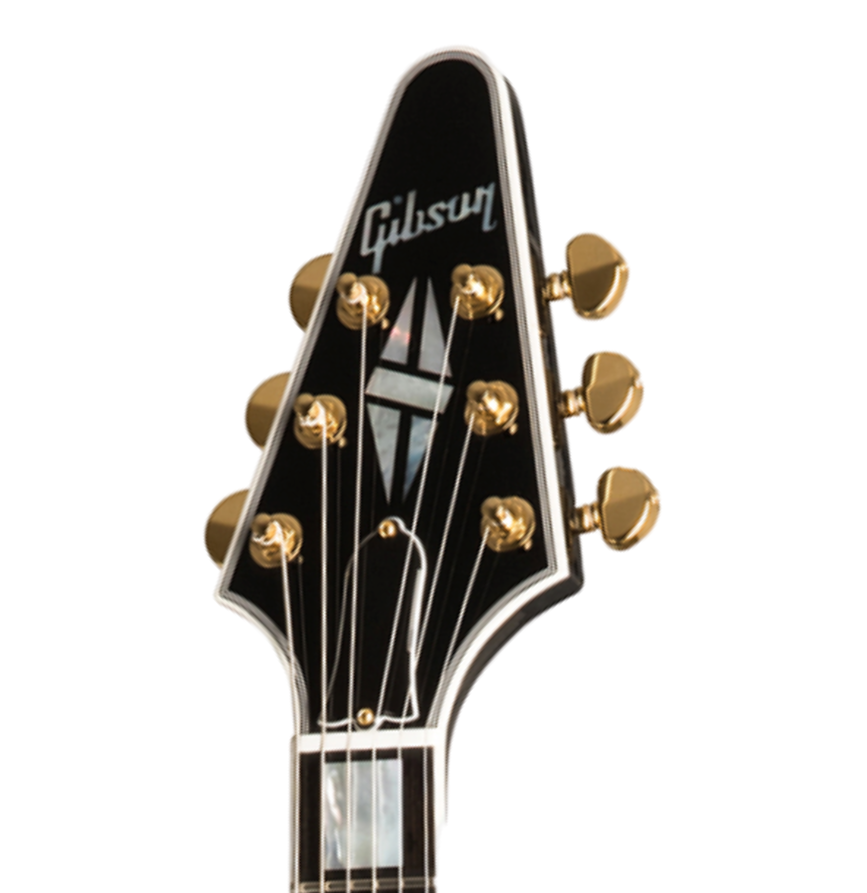 Gibson Custom Shop Flying V Custom 2019 2h Ht Eb - Ebony - E-Gitarre aus Metall - Variation 5