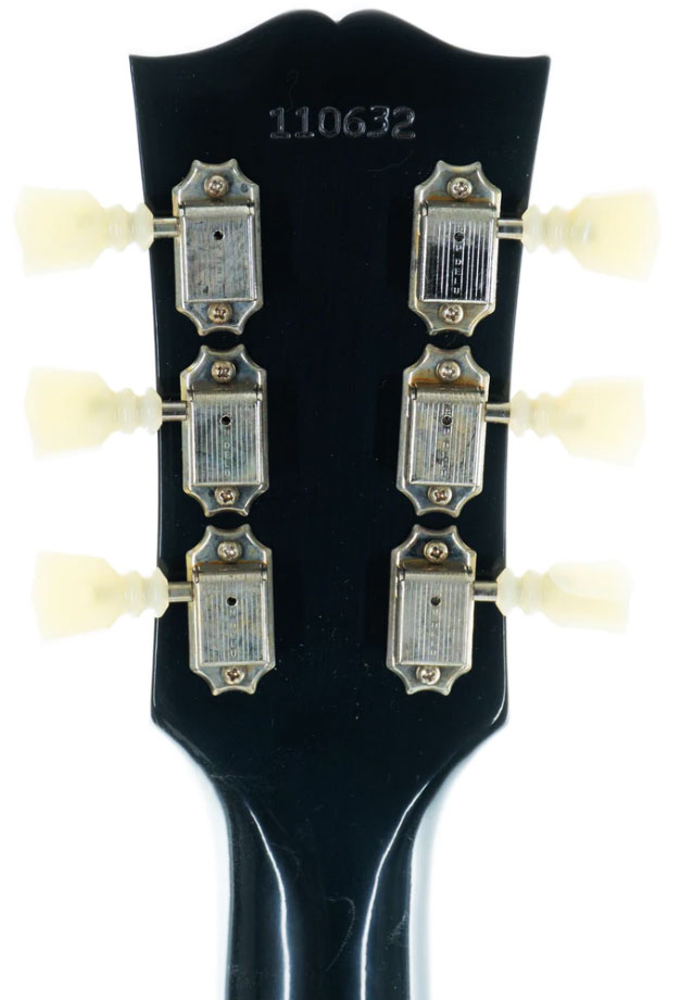 Gibson Custom Shop Historic Es-335 1964 Reissue 2h Ht Rw - Vos Ebony - Semi-Hollow E-Gitarre - Variation 3