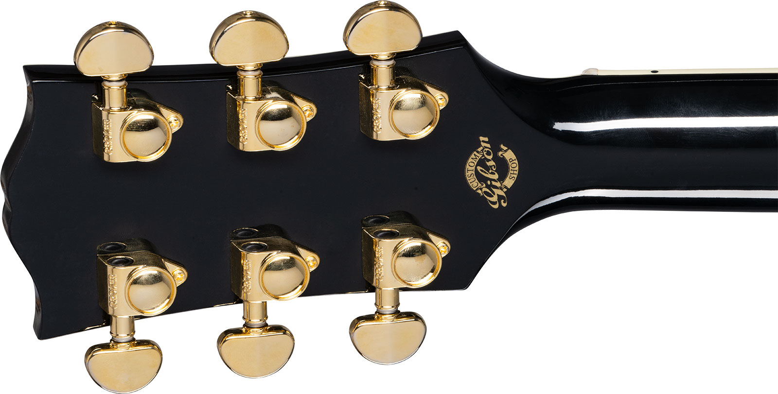 Gibson Custom Shop J-45 Custom Dreadnought Epicea Acajou Eb - Ebony - Westerngitarre & electro - Variation 4