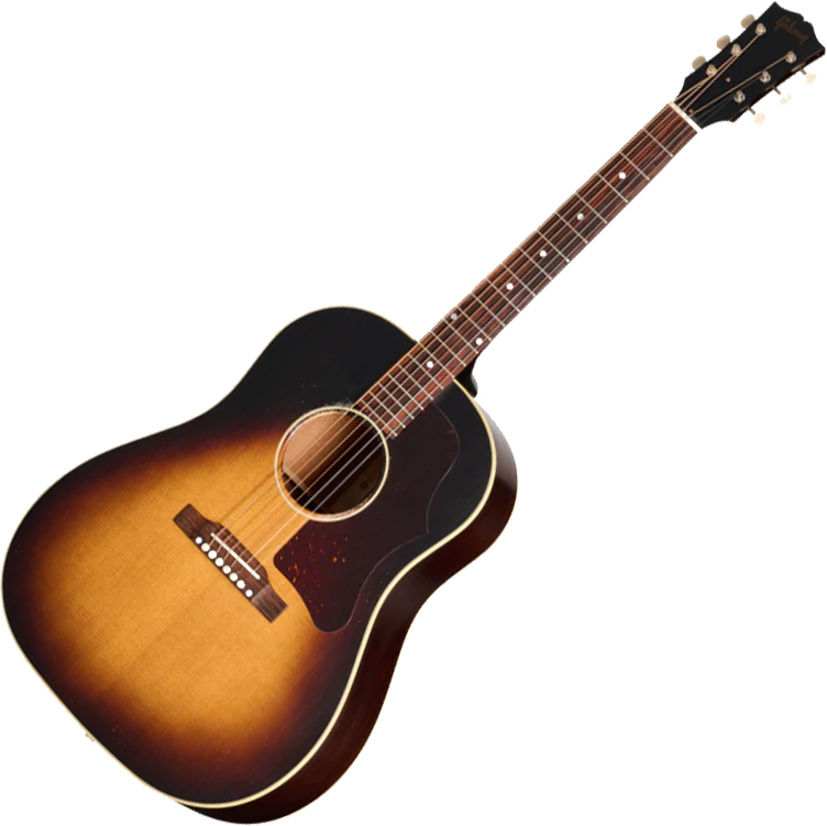 Gibson Custom Shop J45 1955 Dreadnought Epicea Acajou Rw - Murphy Lab Light Aged Vintage Sunburst - Folk-Gitarre - Variation 1