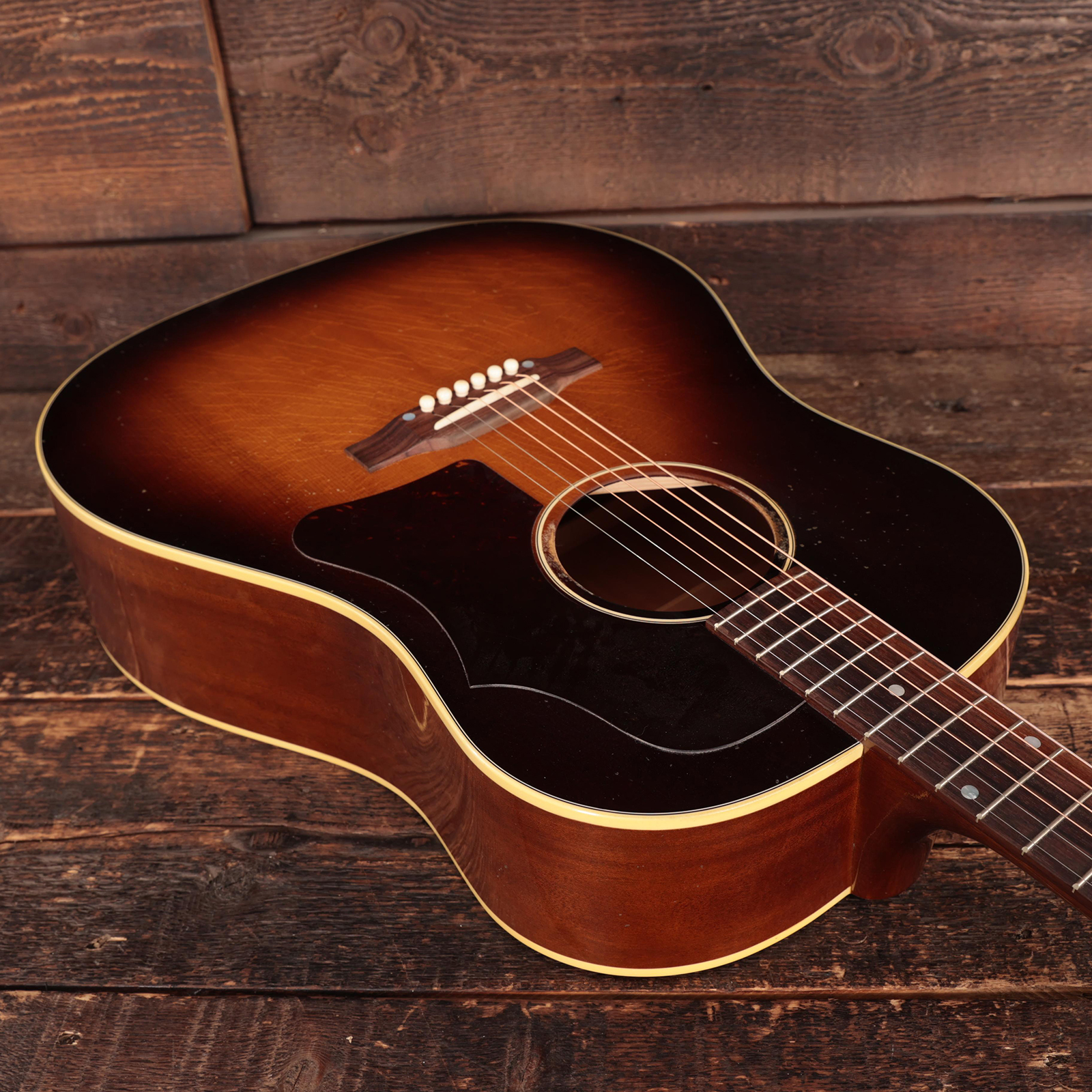 Gibson Custom Shop J45 1955 Dreadnought Epicea Acajou Rw - Murphy Lab Light Aged Vintage Sunburst - Folk-Gitarre - Variation 6