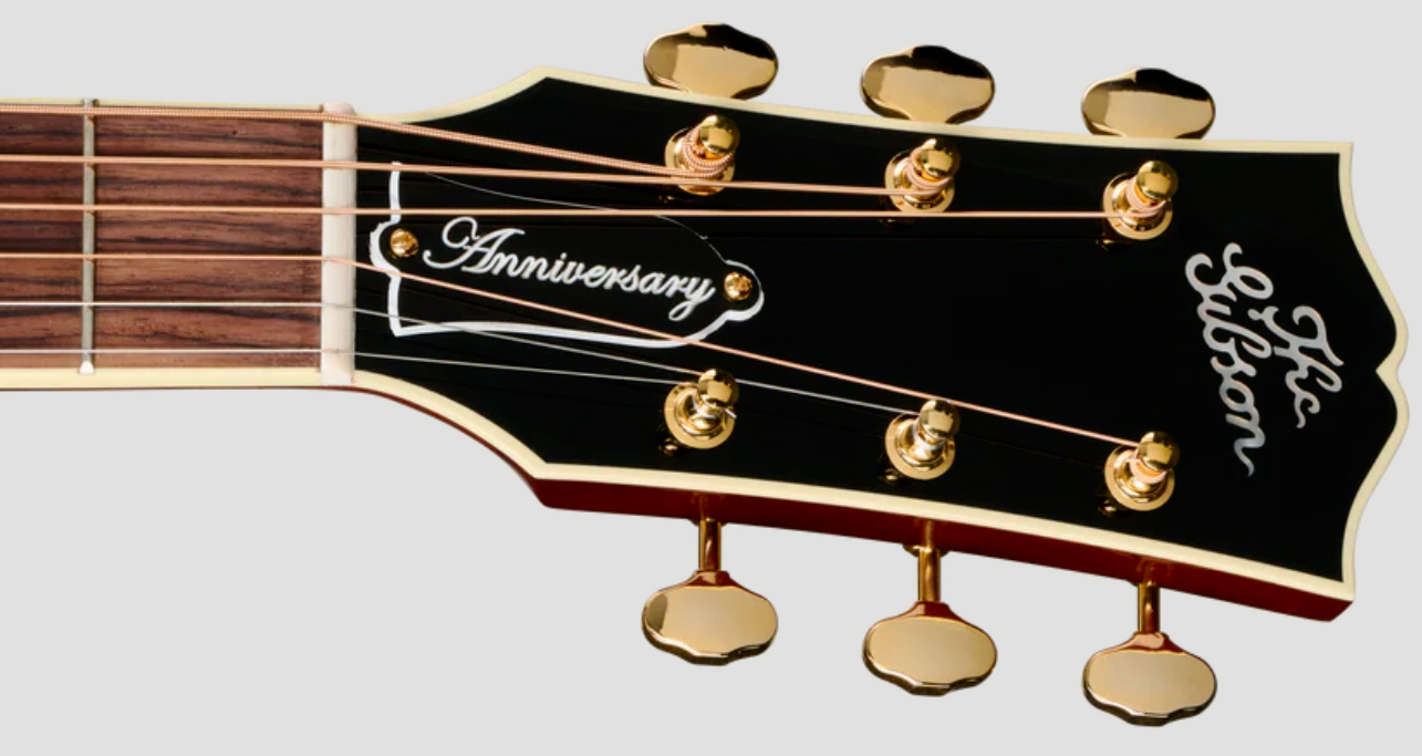 Gibson Custom Shop J45 Ann. Ltd Dreadnought Epicea Palissandre Rw - Cremona Burst - Folk-Gitarre - Variation 5