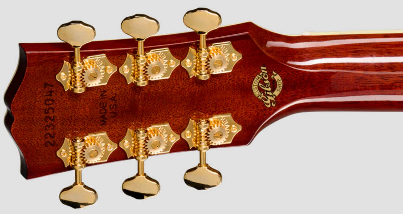 Gibson Custom Shop J45 Ann. Ltd Dreadnought Epicea Palissandre Rw - Cremona Burst - Folk-Gitarre - Variation 6
