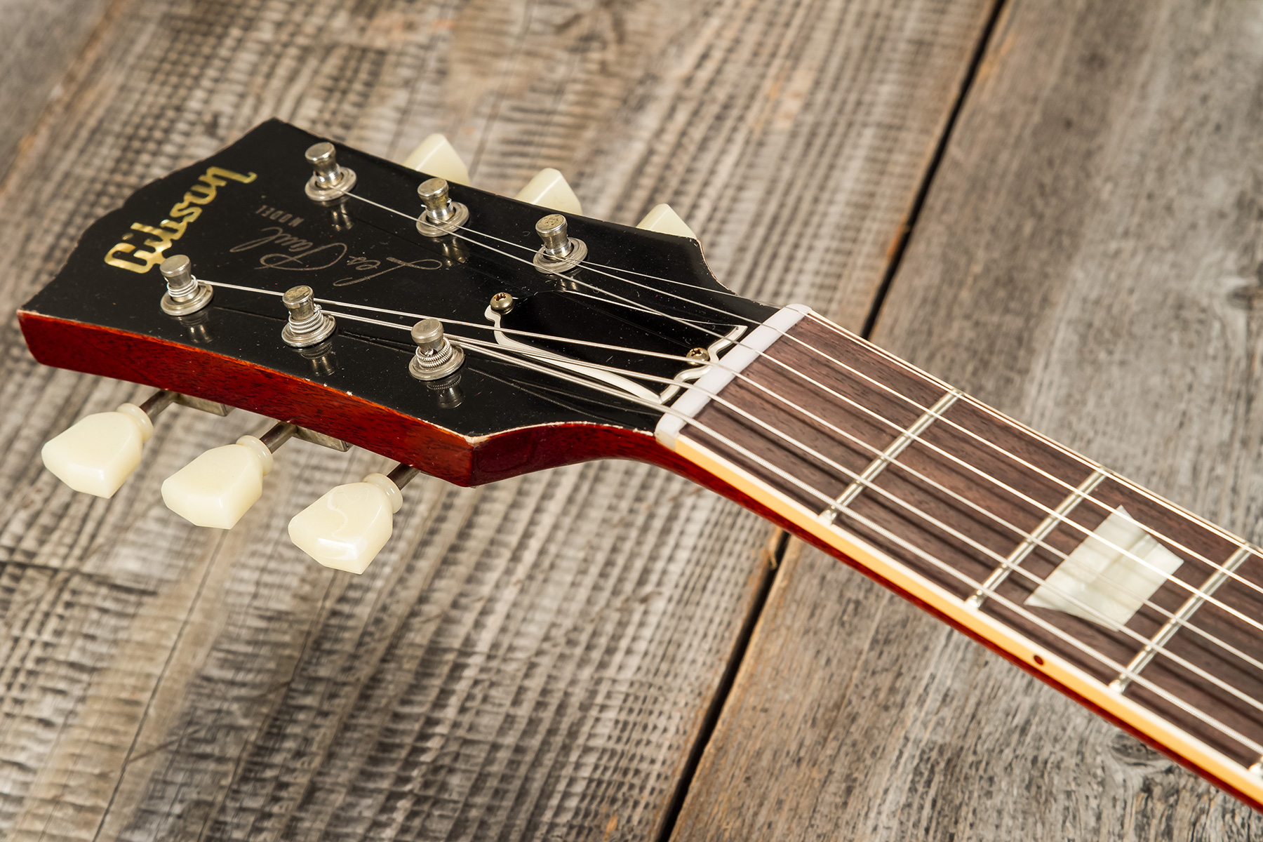 Gibson Custom Shop Jeff Beck Les Paul Standard 1959 Yardburst 2h Ht Rw #yb010 - Murphy Lab Aged Dark Cherry Sunburst - Single-Cut-E-Gitarre - Variatio