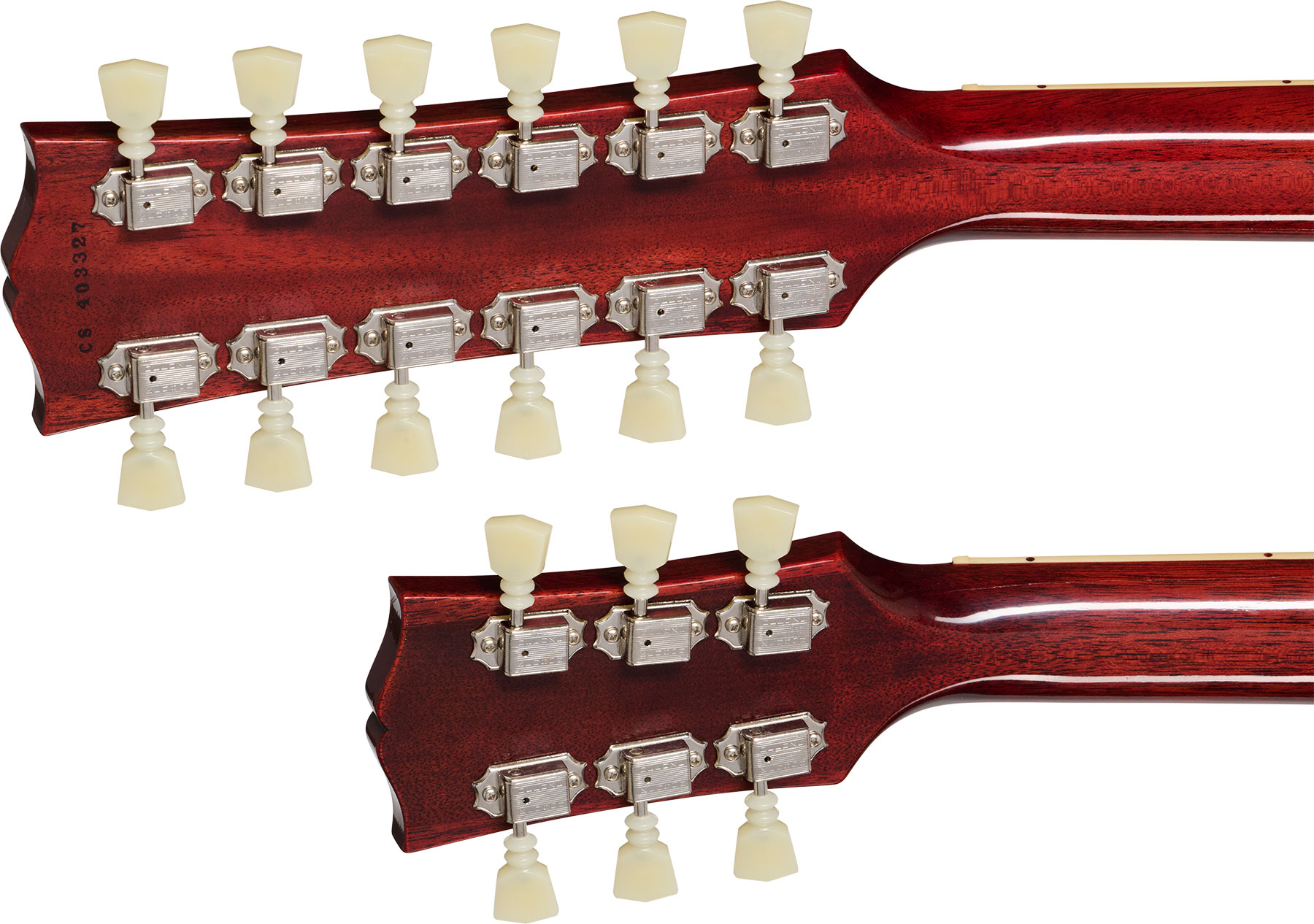 Gibson Custom Shop Jimmy Page Eds1275 Doubleneck 1969 Signature 2s Ht Rw - Vos '69 Cherry - Doppelhals E-Gitarre - Variation 6