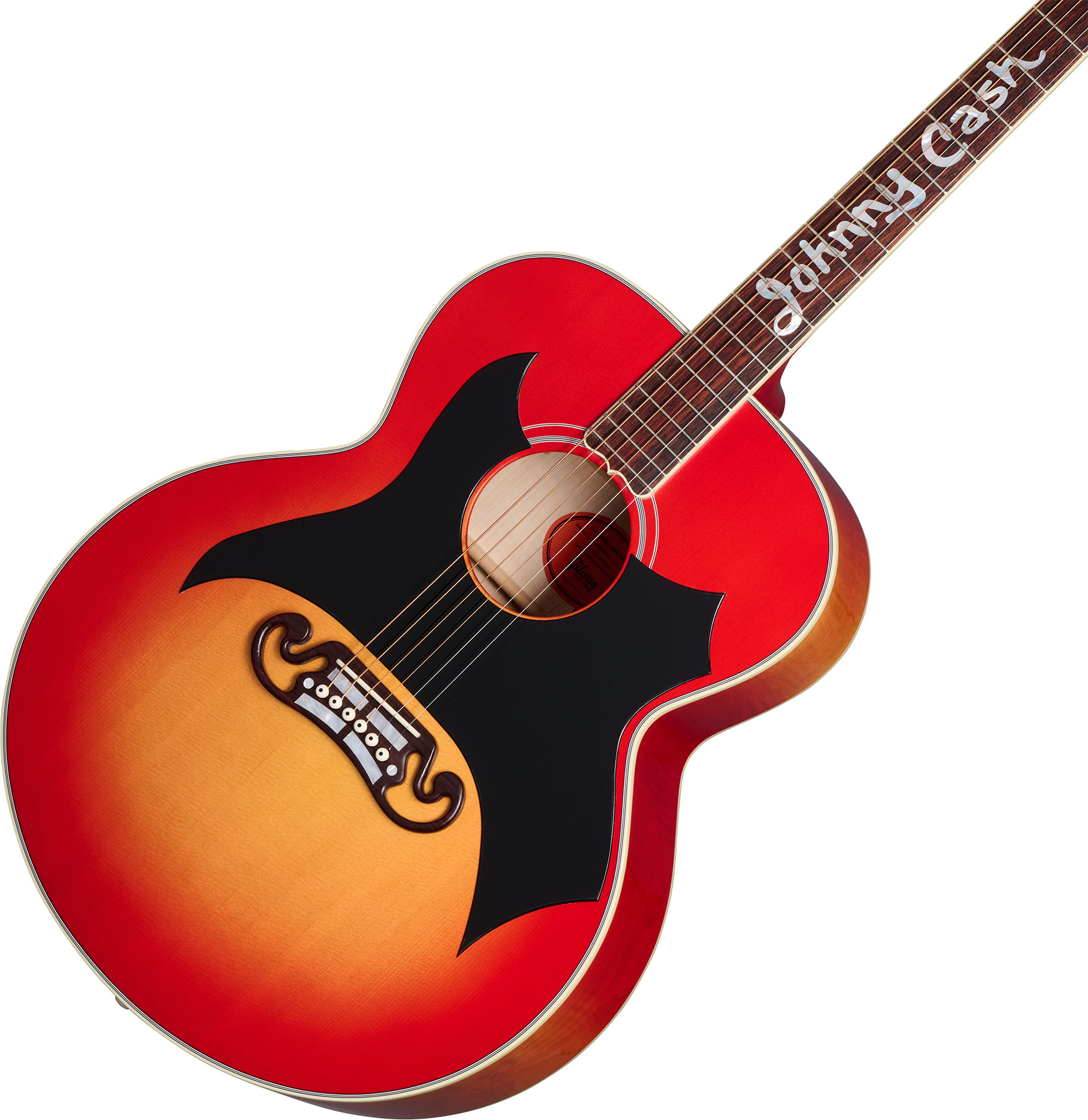 Gibson Custom Shop Johnny Cash Sj200 Tout Erable Rw - Vintage Cherry Sunburst - Folk-Gitarre - Variation 3