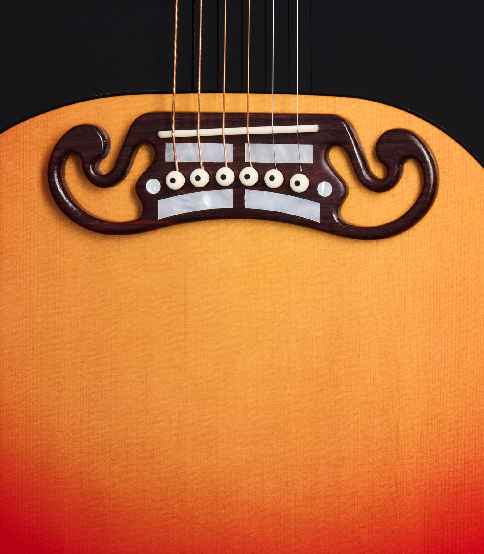 Gibson Custom Shop Johnny Cash Sj200 Tout Erable Rw - Vintage Cherry Sunburst - Folk-Gitarre - Variation 4