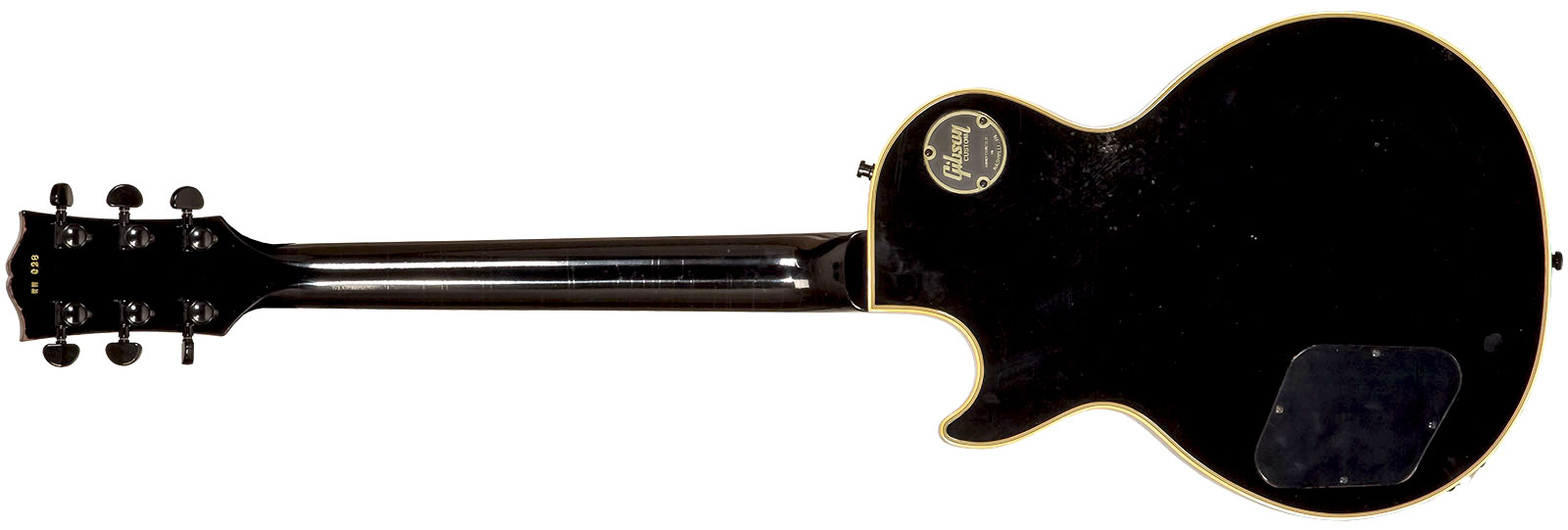 Gibson Custom Shop Kirk Hammett Les Paul Custom 1989 2h Ht Eb #kh28 - Murphy Lab Aged Ebony - Signature-E-Gitarre - Variation 1