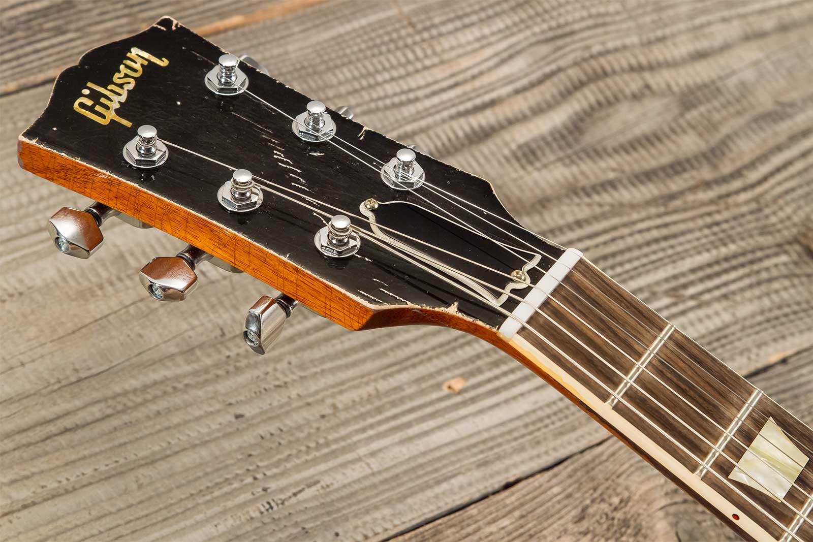 Gibson Custom Shop Kirk Hammett Les Paul Standard Greeny 2h Ht Rw #932582 - Murphy Lab Aged Greeny Burst - Single-Cut-E-Gitarre - Variation 14