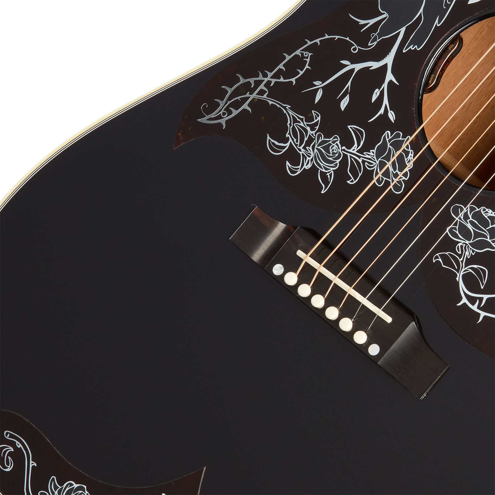 Gibson Custom Shop Kirk Hammett Raven Ltd Signature Epicea Acajou Eb - Emb 28/10 - Ebony - Folk-Gitarre - Variation 3