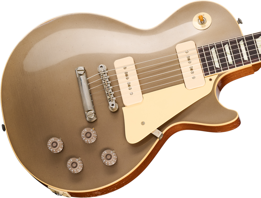 Gibson Custom Shop Les Paul 1955 Namm Show Commemorative 2s P90 Rw - Murphy Lab Light Aged Samoa Beige - Single-Cut-E-Gitarre - Variation 3