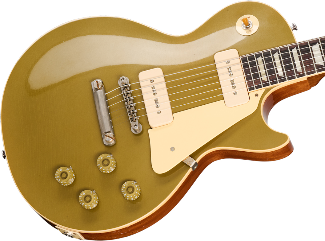Gibson Custom Shop Les Paul 1955 Namm Show Commemorative 2s P90 Rw - Murphy Lab Light Aged Nugget Gold - Single-Cut-E-Gitarre - Variation 3