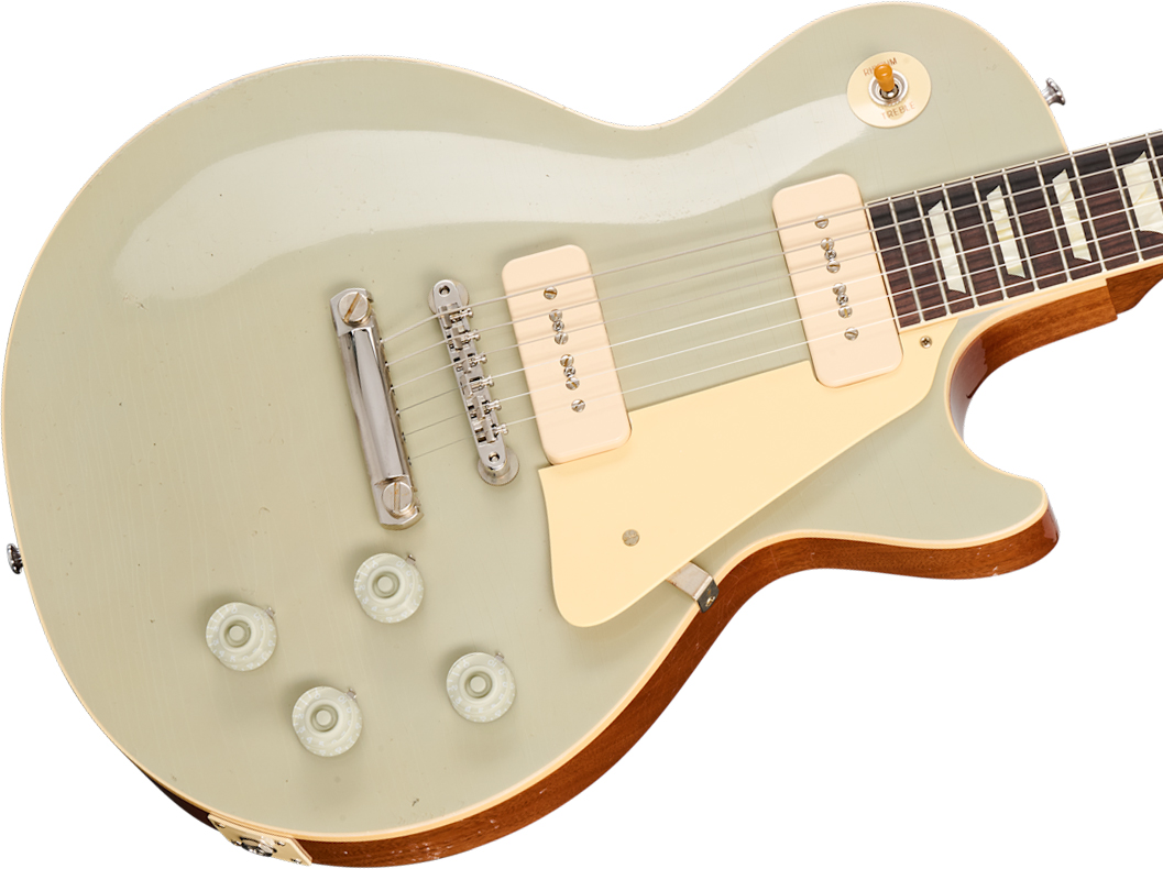 Gibson Custom Shop Les Paul 1955 Namm Show Commemorative 2s P90 Rw - Murphy Lab Light Aged Platinium - Single-Cut-E-Gitarre - Variation 3