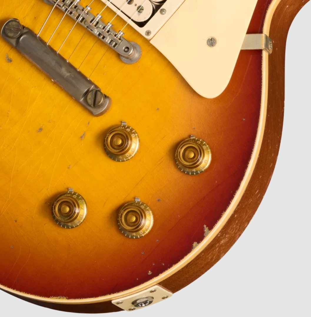 Gibson Custom Shop Les Paul 1957 Reissue Le Ltd 2h Ht Rw - Murphy Lab Ultra Heavy Aged Refin Burst - Single-Cut-E-Gitarre - Variation 2
