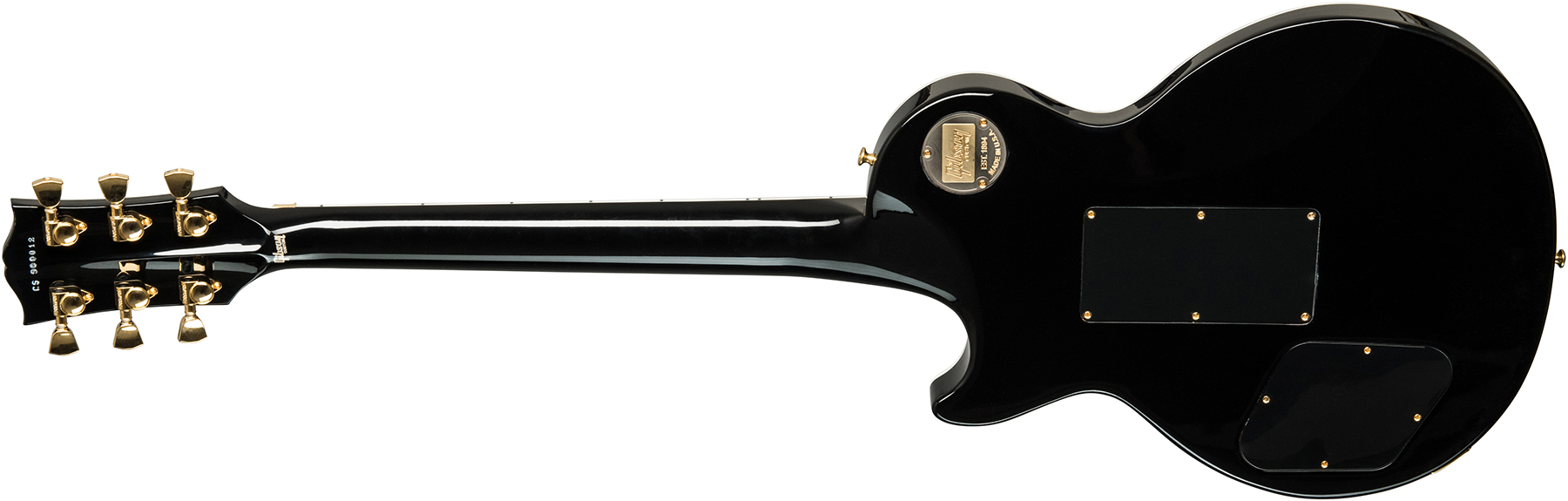 Gibson Custom Shop Les Paul Axcess Custom Floyd Rose 2019 2h Fr Eb - Gloss Ebony - Single-Cut-E-Gitarre - Variation 1
