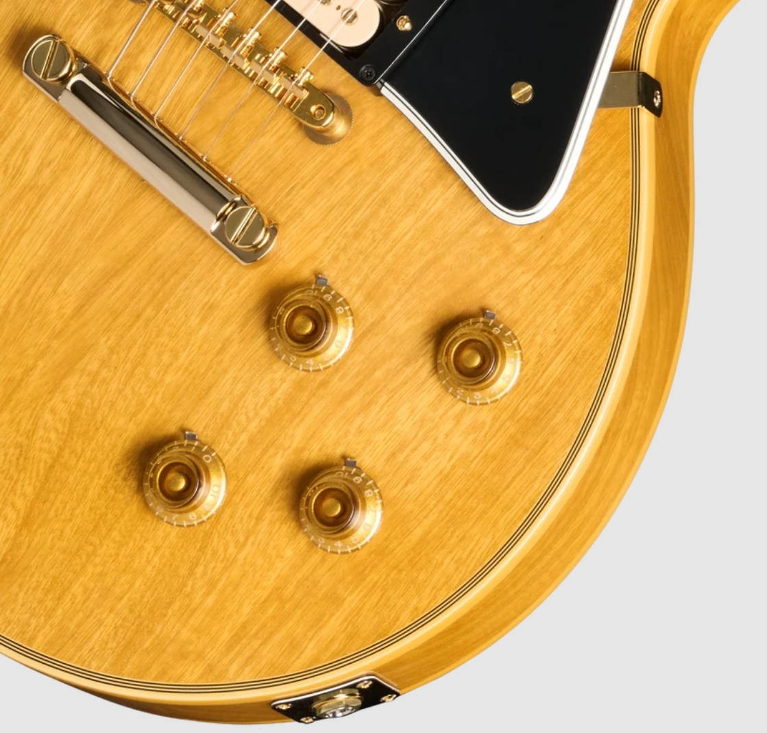 Gibson Custom Shop Les Paul Custom 1957 Korina Le Ltd 2h Ht Eb - Vos Antique Natural - Single-Cut-E-Gitarre - Variation 5