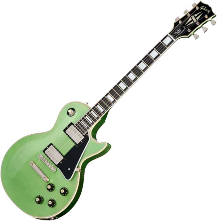 Gibson Custom Shop Les Paul Custom 1968 Reissue 2h Ht Eb - Murphy Lab Aged Jade Green - Single-Cut-E-Gitarre - Variation 1