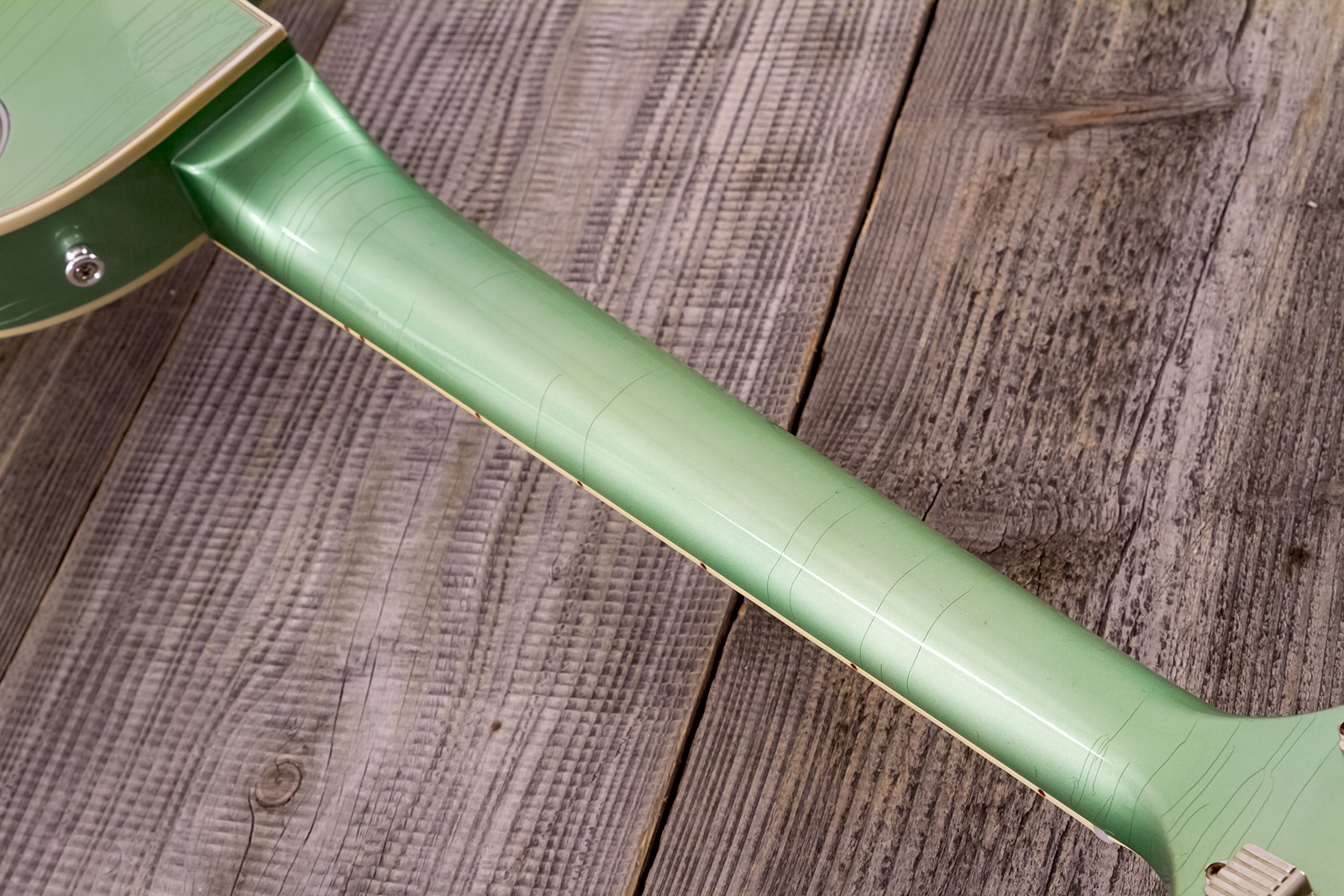 Gibson Custom Shop Les Paul Custom 1968 Reissue 2h Ht Eb - Murphy Lab Light Aging Jade Green - Single-Cut-E-Gitarre - Variation 24