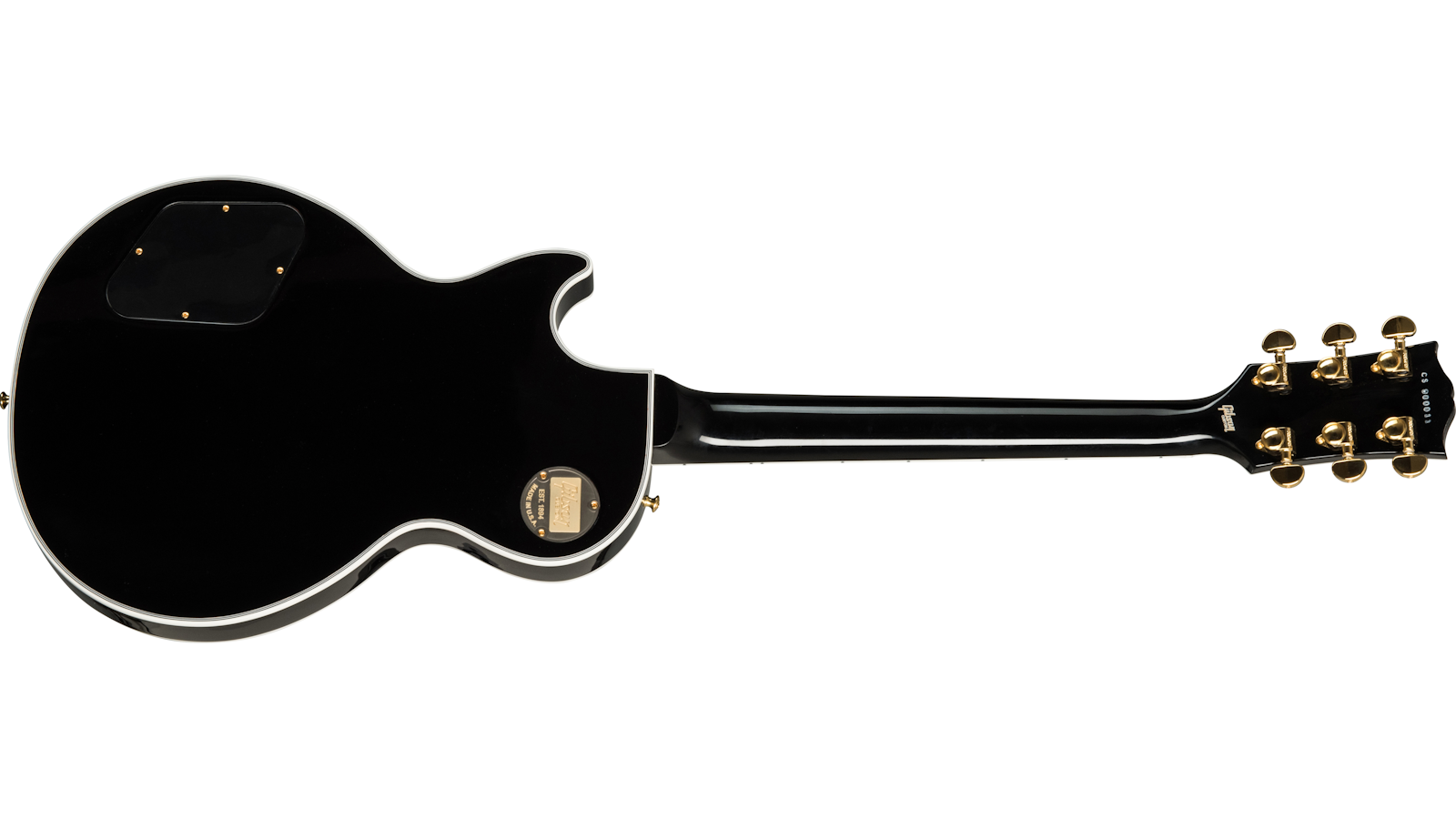 Gibson Custom Shop Les Paul Custom 2019 2h Ht Eb - Ebony - Single-Cut-E-Gitarre - Variation 1