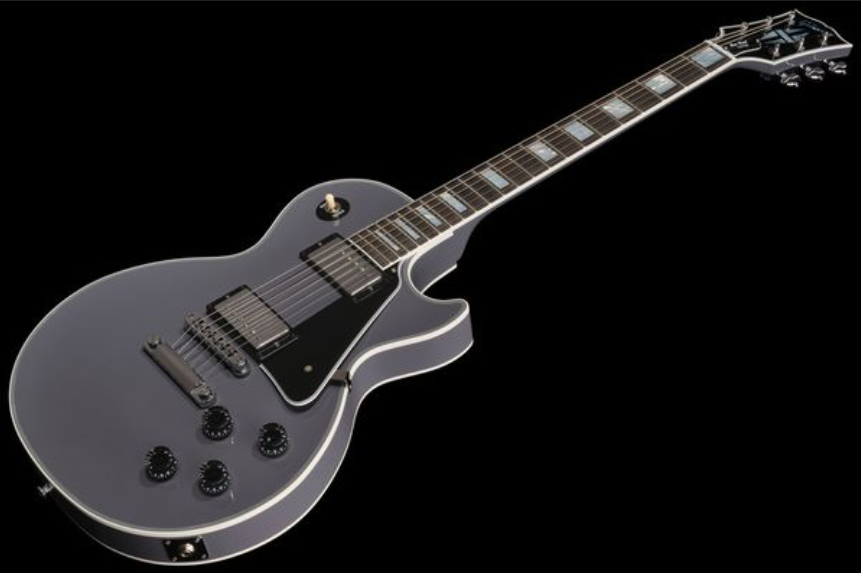 Gibson Custom Shop Les Paul Custom 2h Ht Eb - Arctic Blast - Single-Cut-E-Gitarre - Variation 2