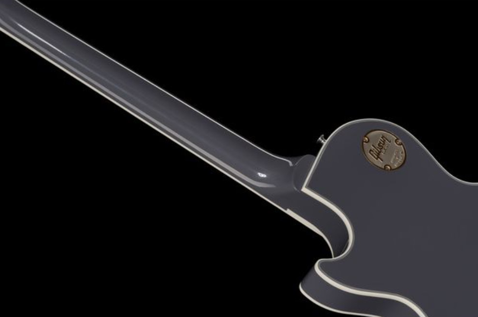 Gibson Custom Shop Les Paul Custom 2h Ht Eb - Arctic Blast - Single-Cut-E-Gitarre - Variation 5