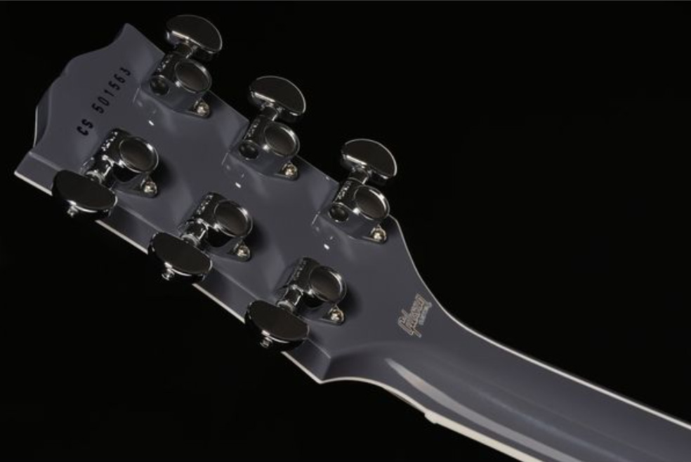 Gibson Custom Shop Les Paul Custom 2h Ht Eb - Arctic Blast - Single-Cut-E-Gitarre - Variation 6