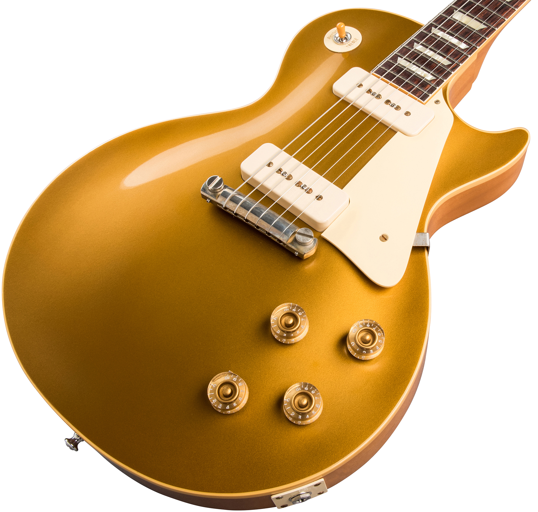 Gibson Custom Shop Les Paul Goldtop 1954 Reissue 2019 2p90 Ht Rw - Vos Double Gold - Single-Cut-E-Gitarre - Variation 3