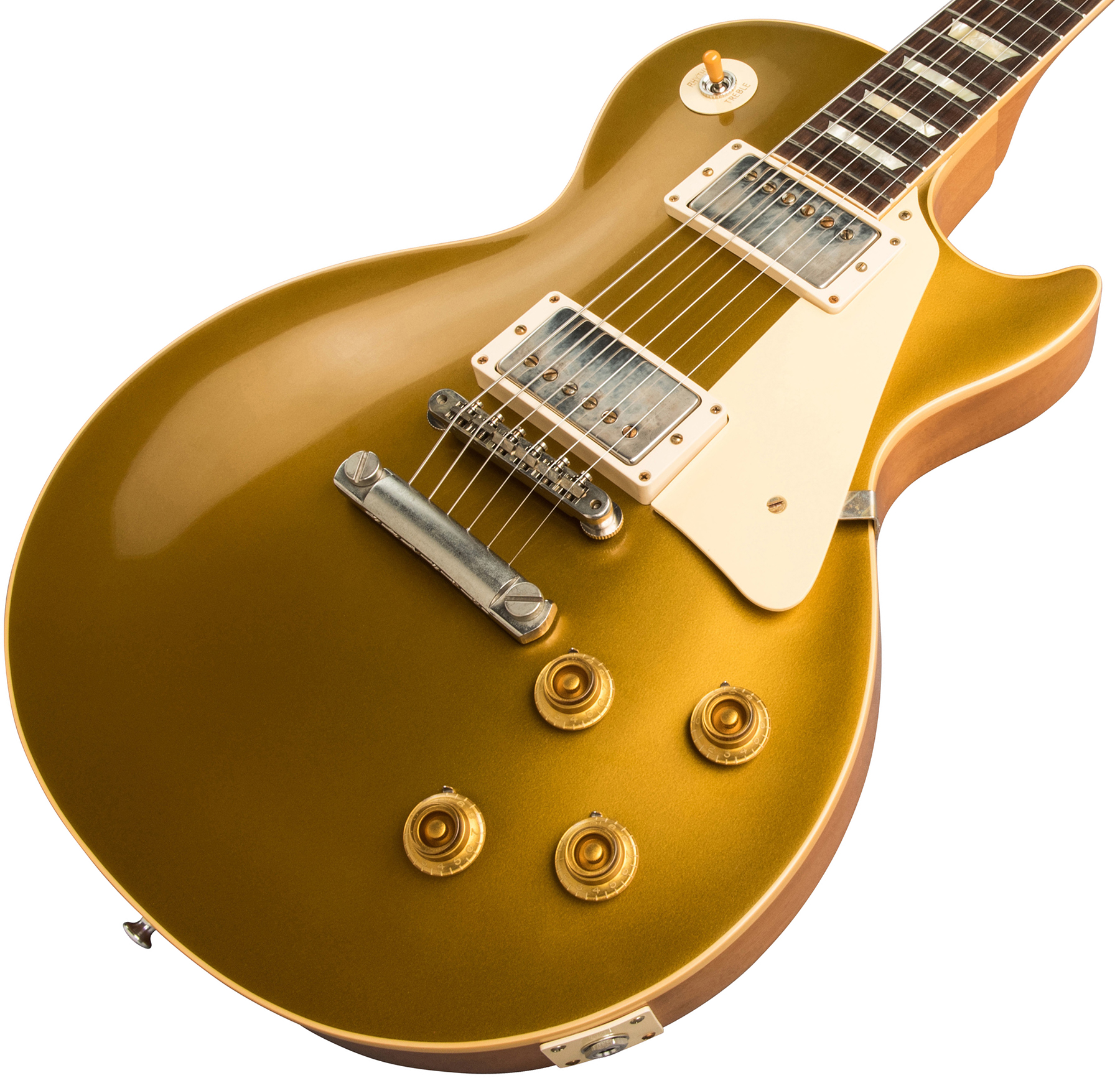 Gibson Custom Shop Les Paul Goldtop 1957 Reissue 2019 2h Ht Rw - Vos Double Gold - Single-Cut-E-Gitarre - Variation 3