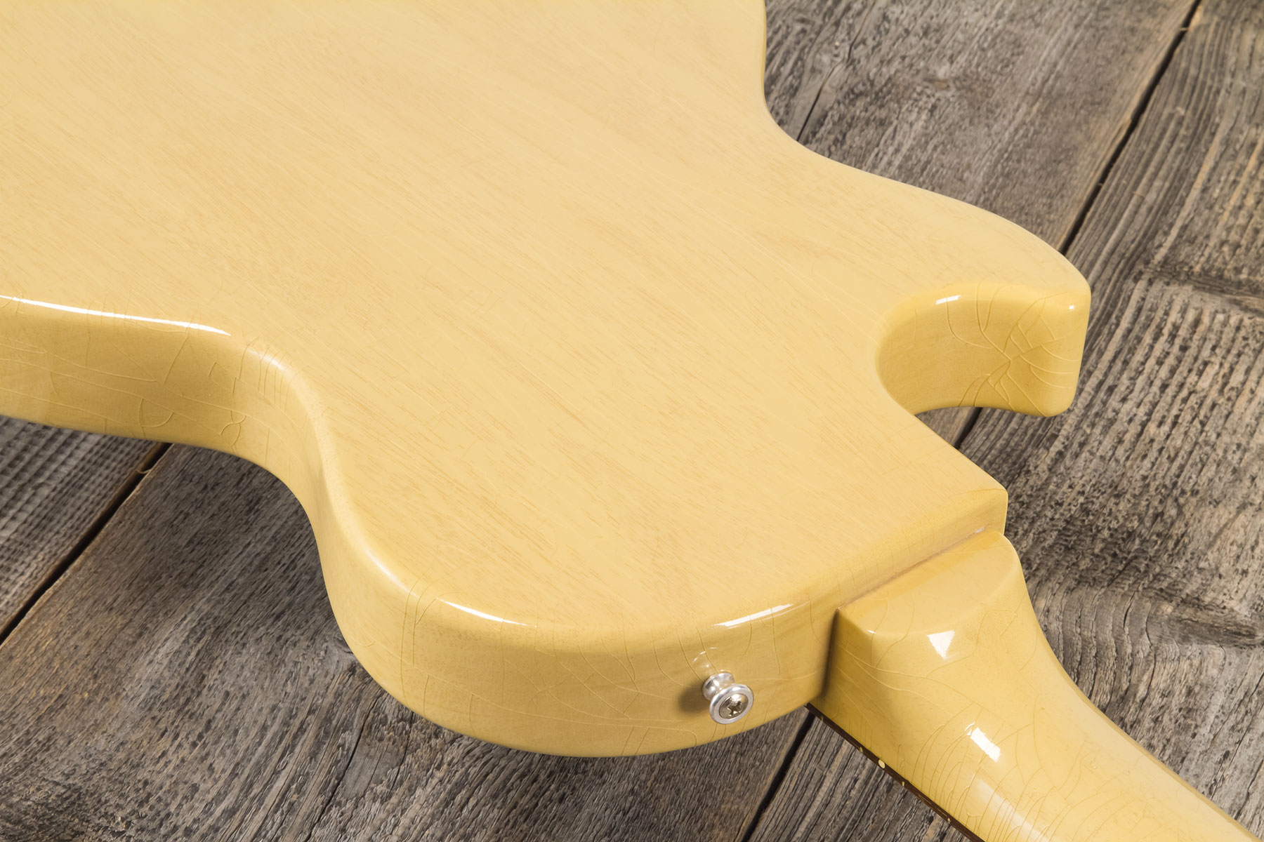 Gibson Custom Shop Les Paul Junior Single Cut 1957 Reissue P90 Ht Rw #72913 - Murphy Lab Ultra Light Aged Tv Yellow - Single-Cut-E-Gitarre - Variation