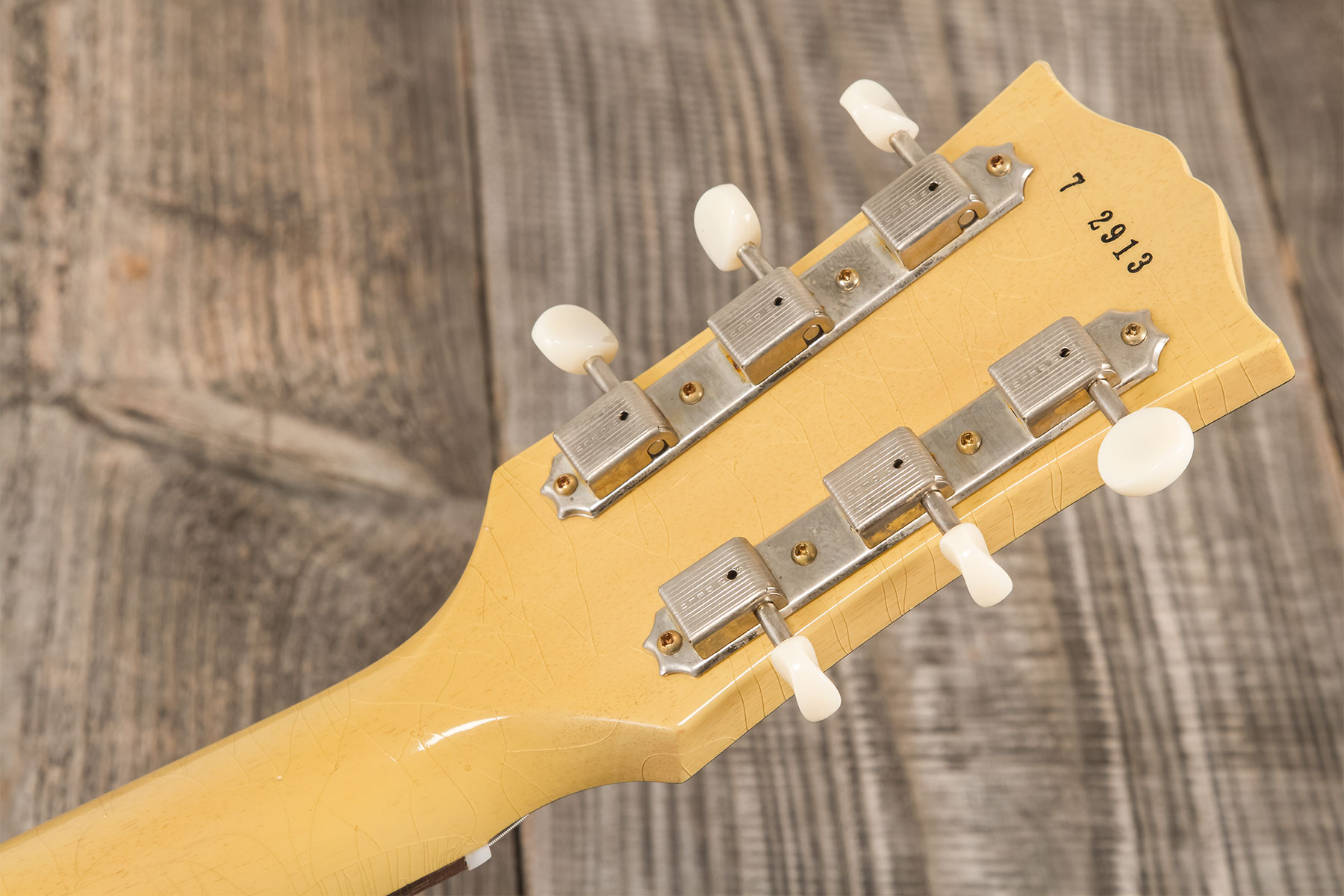 Gibson Custom Shop Les Paul Junior Single Cut 1957 Reissue P90 Ht Rw #72913 - Murphy Lab Ultra Light Aged Tv Yellow - Single-Cut-E-Gitarre - Variation